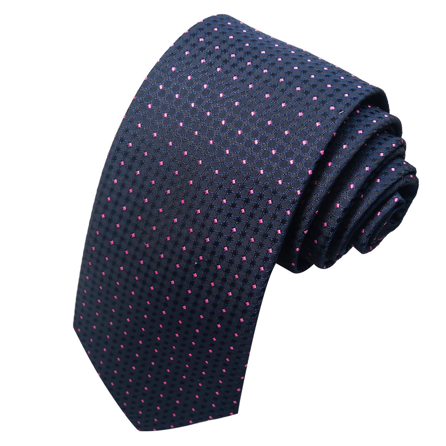 Frühling/Sommer Blaue Serie Herren Garngefärbte Jacquard-Krawatte - Britischer Stil, Handgebunden, Business Mode gray