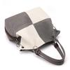 Trendy Women's Patchwork Canvas Tote and Crossbody Bag - Fashionable, Versatile, Color Block Design 2025.