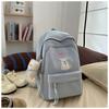 School bag new high value fresh sweet candy color backpack junior high school students lightweight travel backpack
