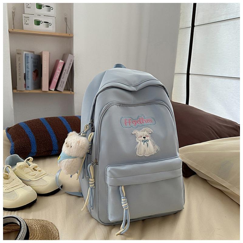School bag new high value fresh sweet candy color backpack junior high school students lightweight travel backpack