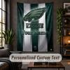 Personalized Wall Tapestry,Philadelphia Eagles Custom Text, Soft Fabric Wall Art For Indoor Decoration
