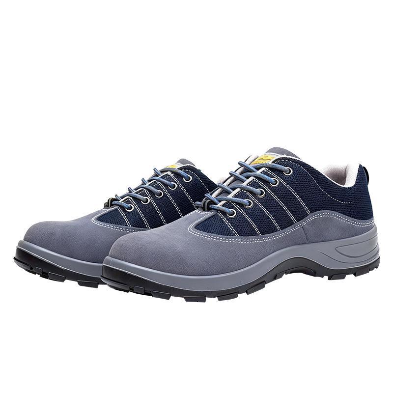 

Men s Suede Cowhide Low-Top Work Shoes - Stylish, Breathable, Anti-Impact, and Anti-Puncture. Perfect for Construction and Casual Wear. As shown; 37