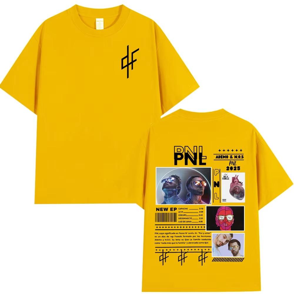 Le Monde Chico Tričko PNL Album Francouzský Rapper Grafický Potisk Tričko Pánské Dámské Hip Hopová Móda Tričko s Krátkým Rukávem Streetwear