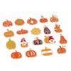 10 Pcs Zinc Based Alloy Autumn Style Halloween Charms Orange Pumpkin Enamel Gold Color Metal Pendants For DIY Jewelry Making