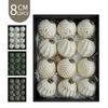 8CM Antique Christmas Tree Decoration Balls Set, 12pcs - Festive Holiday Hanging Ornaments