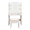 Nyana Home LED Mirror Makeup Vanity with Stool 76x130cm