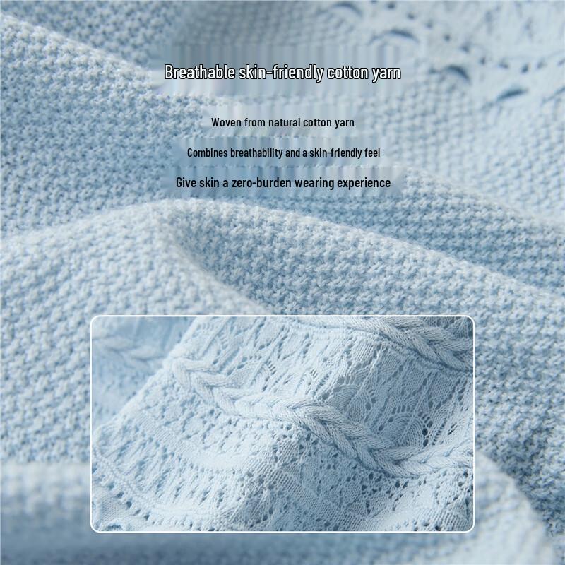 Giordano Women's Pure Cotton Cut-out Knit Top