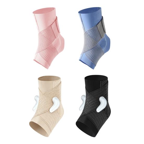 2Pcs Sports Ankle Brace for Men Women, Adjustable Sprained Ankle Support Foot Wrap, Ankle Compression Sleeve for Achilles Tendonitis Pain Relief
