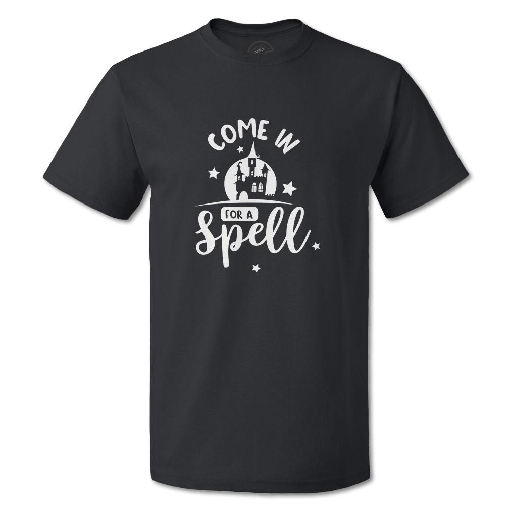 Funny Graphic T Shirts Halloween Come in for A Spell Cotton Casper Top Custom