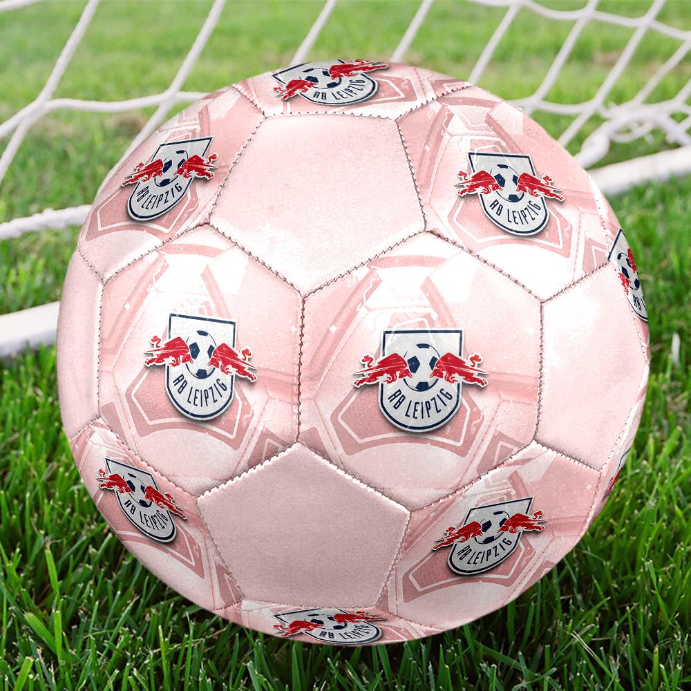 RB Leipzig Fußball, bunt, für alle Altersgruppen geeignet, maschinengenäht, PVC-Material, Wettkampfqualität, langlebig und hoher Rückprall