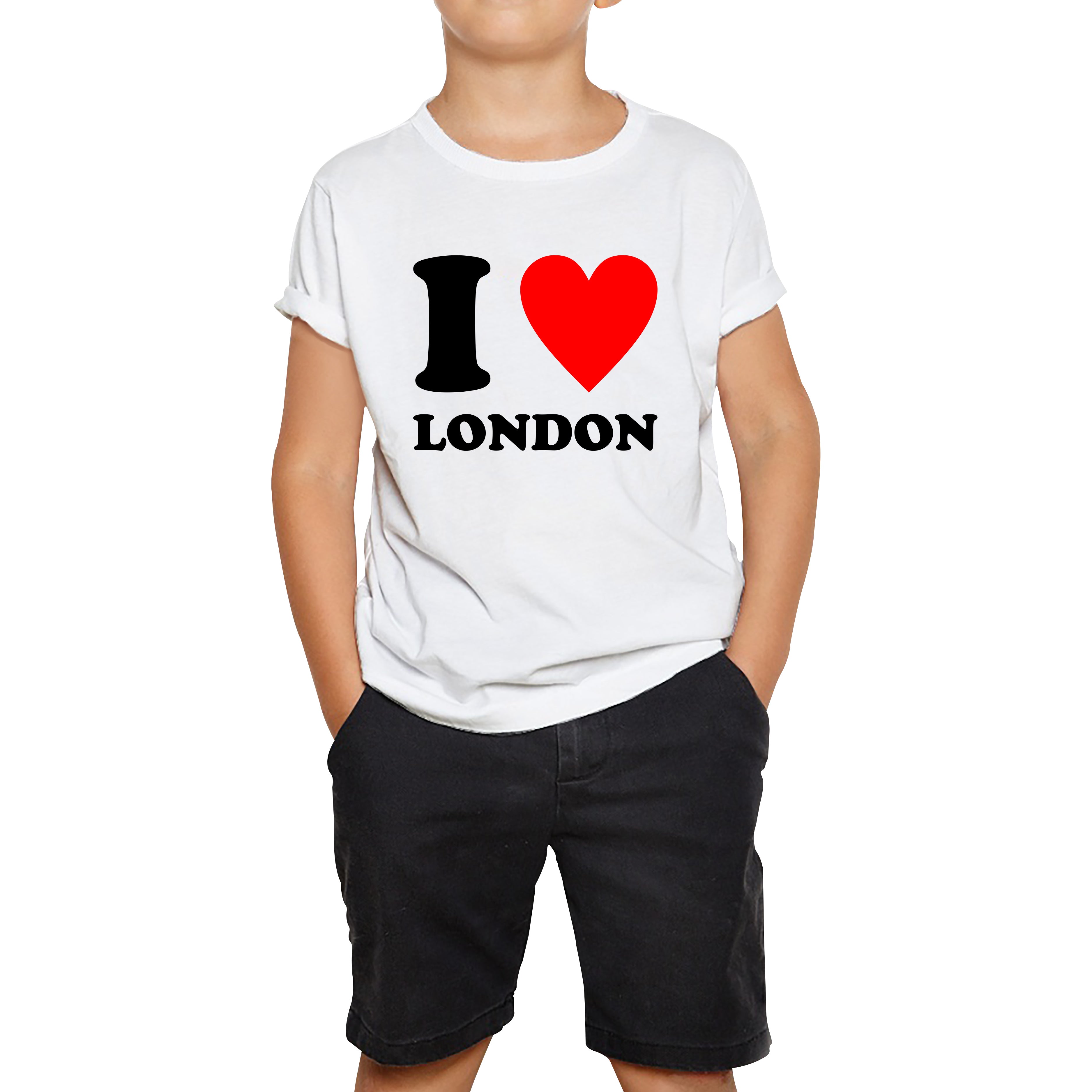 

I Love London Capital of England Country Love Souvenir Great Britain Kids Tee 110