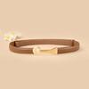Women's Thin Genuine Leather Dress Belt - Versatile Fashion Waistband