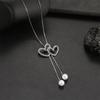 Crystal Flower Crystal Pendant Long Chain Sweater Chain Jewelry New Sweater Necklace  for Women