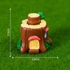 8Pcs Miniature Fairy Garden Houses Set DIY Fairy Garden Parts Miniature Ornament Statue Figurines For Landscape Pot Dollhouse