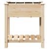 Garden Planter with Shelf Beige 71 X 37 X 76.5 Cm