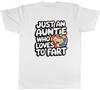 Just an Auntie Who Loves To Fart Funny Farting Mens T-Shirt Tee Gift Top