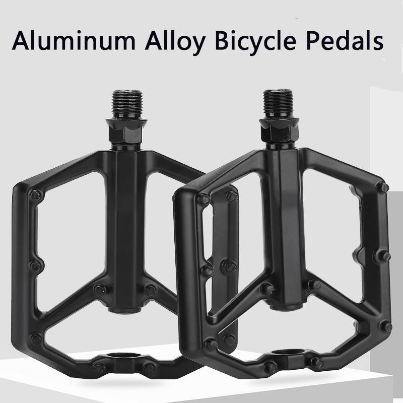 1 Paar Fahrrad-Aluminiumpedale Rennrad und Mountainbikes Flachpedale Lager Langlebig Leicht Vielseitig Fahrradzubehör