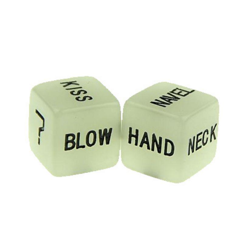 2Pcs Funny Love Dice Glow In Dark Adult Couple Lovers Games Aid Sex Party