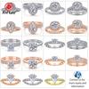 Redleaf Fashion Jewelry 18K 24K Gold Men Women Minimalist 925 Sterling Silver Ring Gold Plated Ring
