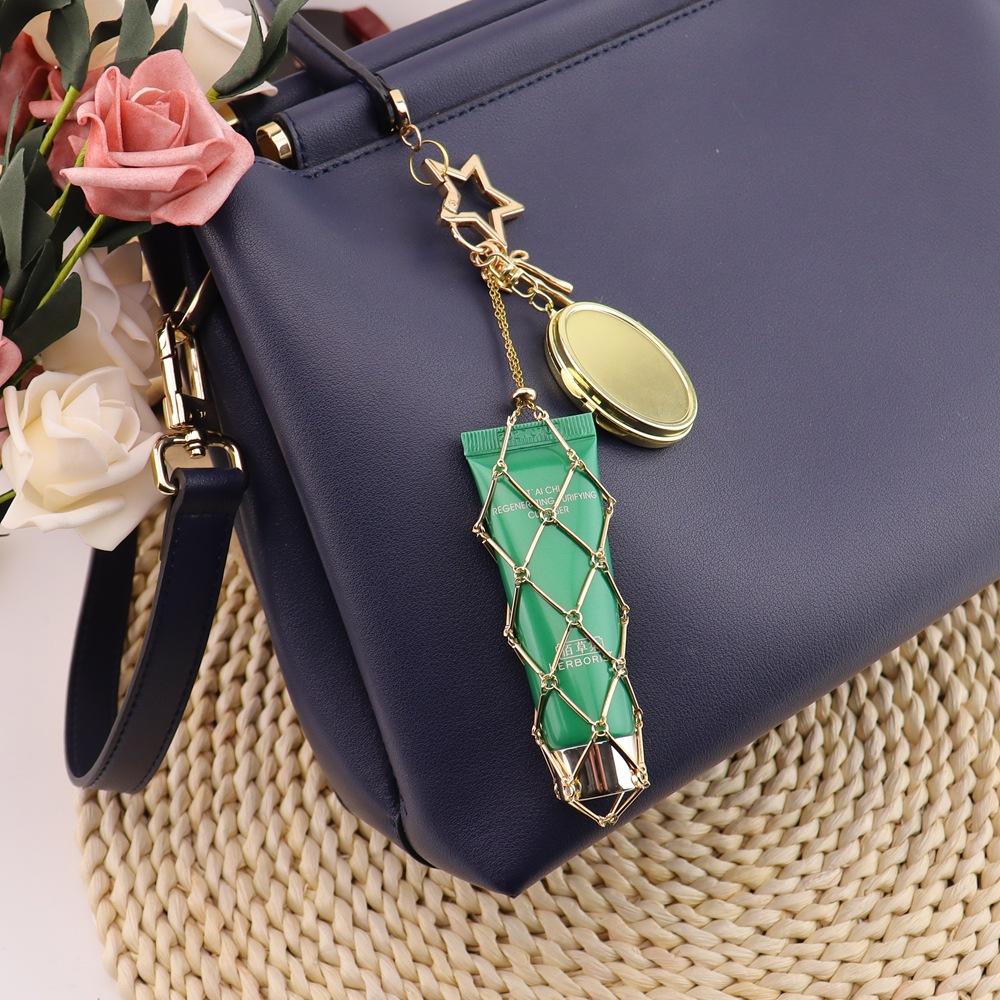 Bag Pendant Fashionable Original Simple Metal Mesh Pocket Pendant Keychain Bag Lipstick Mesh Pocket K57