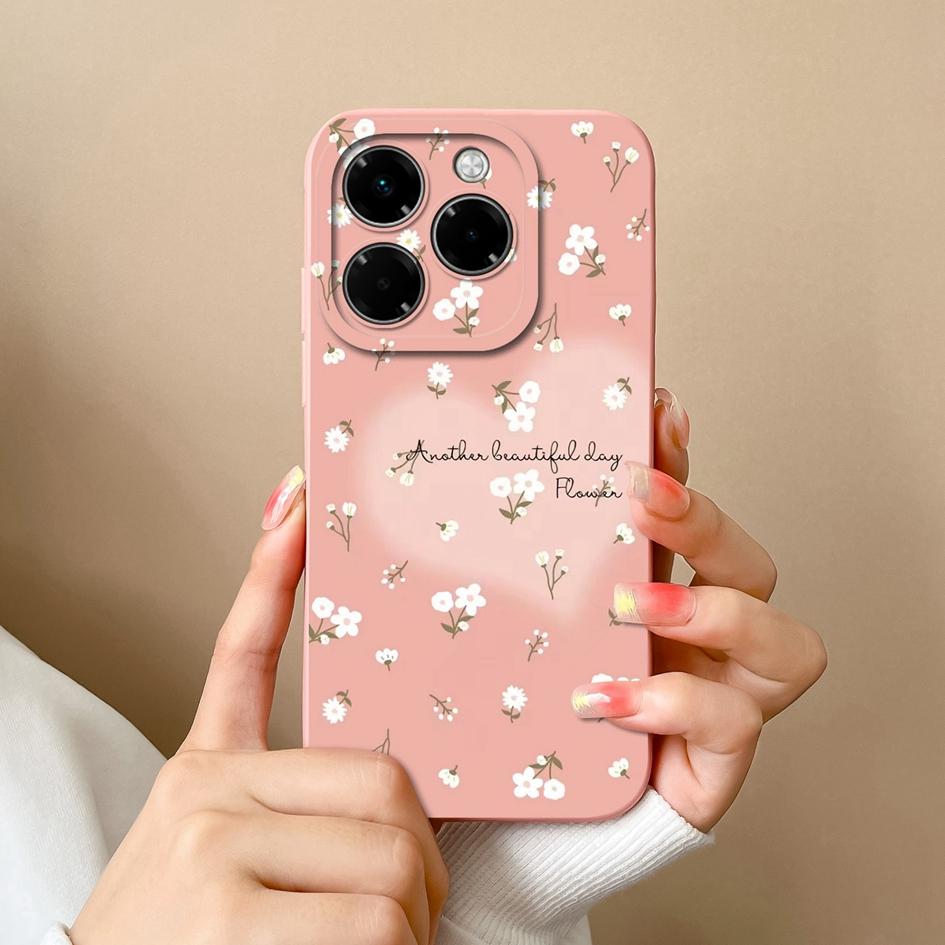 Pouzdro pro Infinix Hot 50 Pro Plus 50i Note 40X Smart 9 Zero 40 4G 5G Měkký kryt Malý květinový vzor Silikon Odolný protiskluzový Pro Infinix Nové pouzdro