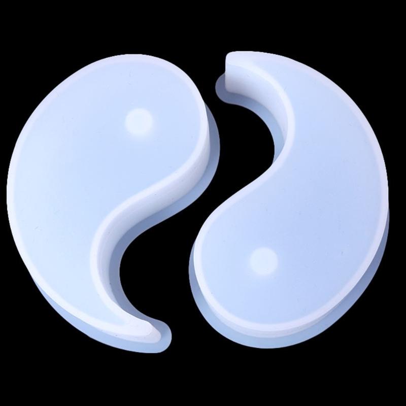 3D-Candle Mold Tai Chi Yin Yang Candle Silicone Mold Handmade Soap Mold DIY Fondant Candy Mold Chocolate Decorating Tool