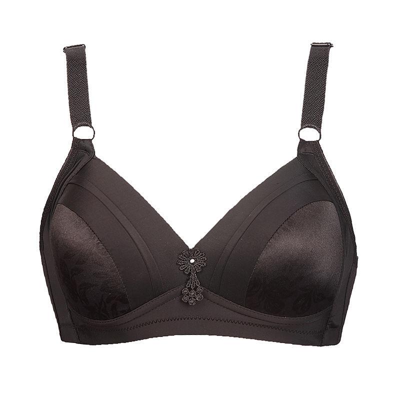 Large Size Thin Without Steel Ring Underwear, Comfortable Gathering, Breathable Bra, Middle-aged and Elderly Bra