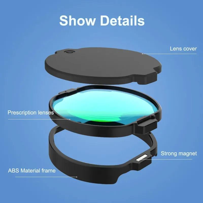 Neue magnetische Linsen für PSVR2 VR-Sehstärkenlinsen Individuell anpassbar Blaulichtfilternd Antireflektierend Myopiebrillen für PS VR2 Zubehör