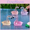 Charming Glow-in-the-dark Resin Flamingo Decor Adorable Miniature Aquarium Decoration