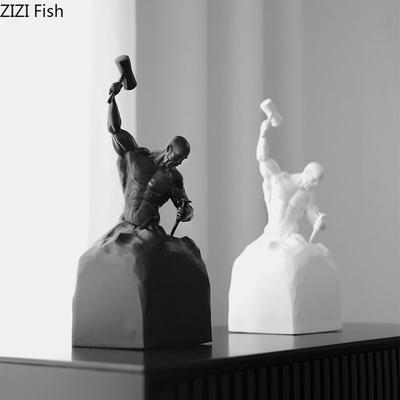 Sculpting Oneself Abstract Artworks Character Statue Desk Decoration Ornaments Inspirational Figures Sculpture Resin Crafts