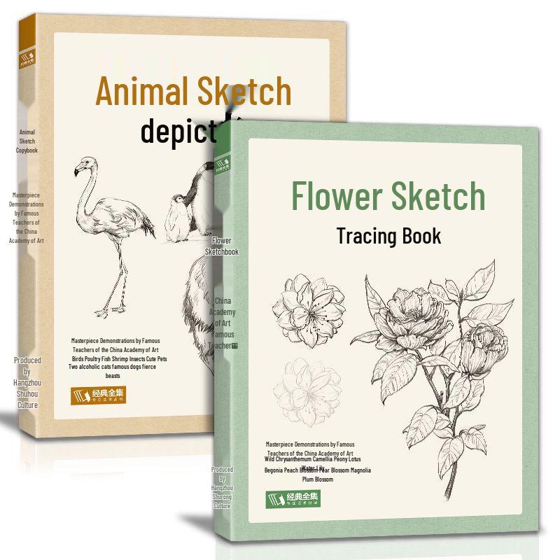 Anfängerleitfaden: Blumen & Tiere Skizzen- und Zeichenbuch