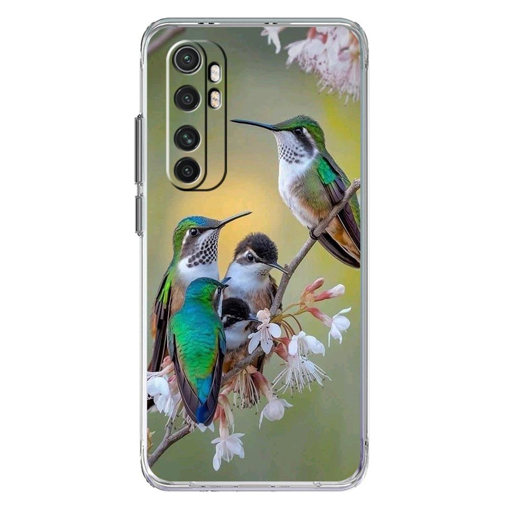 Phone Case For Xiaomi Mi Poco X7 X6 X5 NFC X3 F7 Ultra F6 Pro F3 15 14T 14 13T 11 12 13 Lite Clear TPU Cover Hummingbird