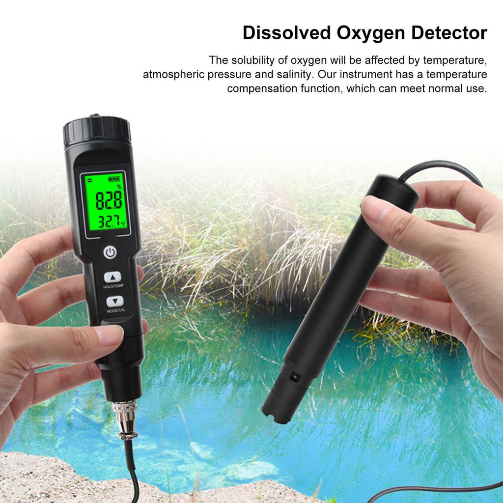 DO9100 Portable Digital Dissolved Oxygen Meter with Temperature Detector for Aquarium Swimming Pool Dissolved Oxygen Tester