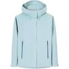 Comfortable Versatile Hooded Windbreaker Women Outerwear Cyan-Blue 162510615-2
