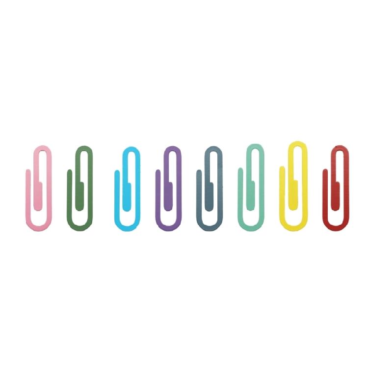 

Size Colorful Clips Premium Flattened Metal Construction 8PCS Set for Office Organization 50mm