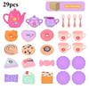 Kids Tea/Pastry Set Toy Simulation Pretend Play Food Playset For Children Montessori Toddler Children Gift Kitchen Girl