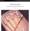 Harry Potter School Crest Eyeshadow Brush Set: 5 Midi Fox Metal-Handled Beauty Tools