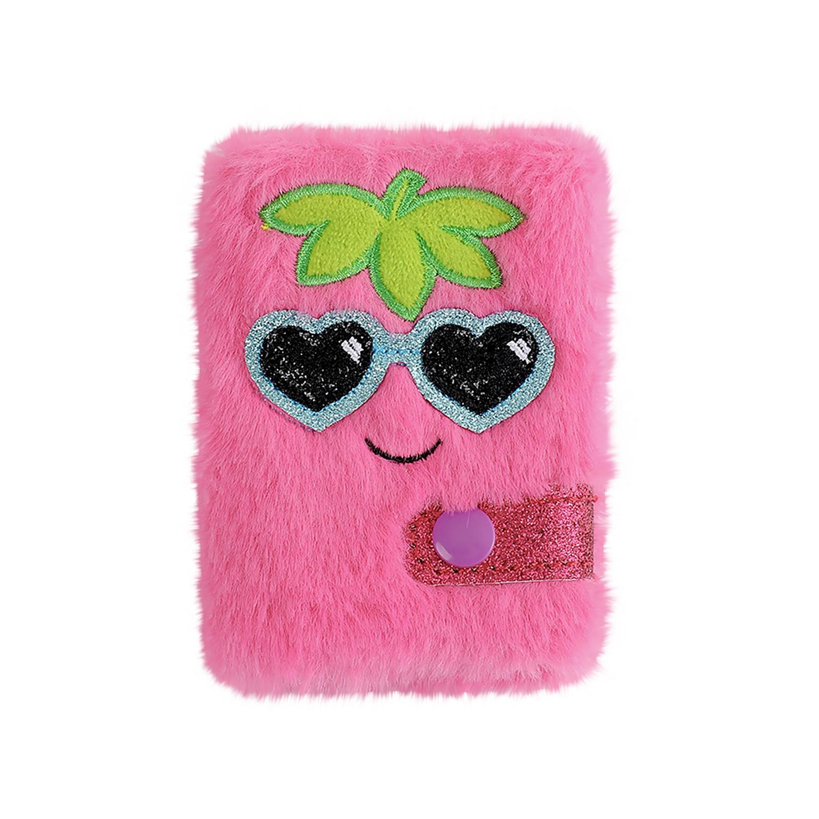 

Мультяшный плюшевый блокнот для студента A5 Дневник для девочки Справочник для девочки Подарочная книга One Size горячий розовый