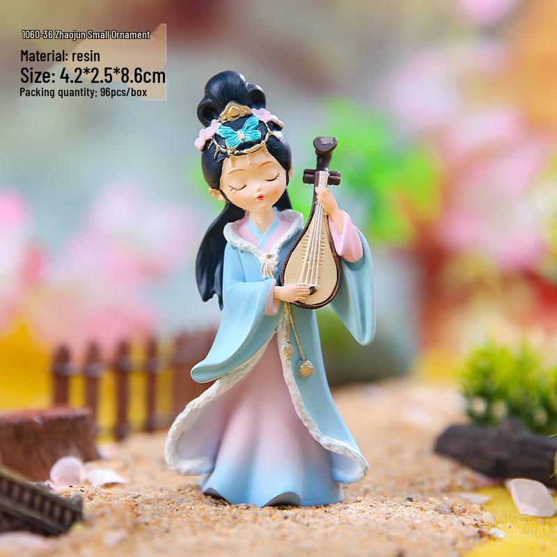 Şarap Dolabı ve Oturma Odası İçin Yaratıcı Retro Prenses Figür Dekorasyonu