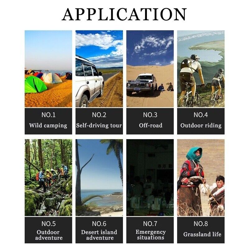 100W Solar Panel Folding Waterproof  PV Power Bank Solar Cell Hiking with USB Port for Outdoor Phone Charging Climbing Hiking Camping