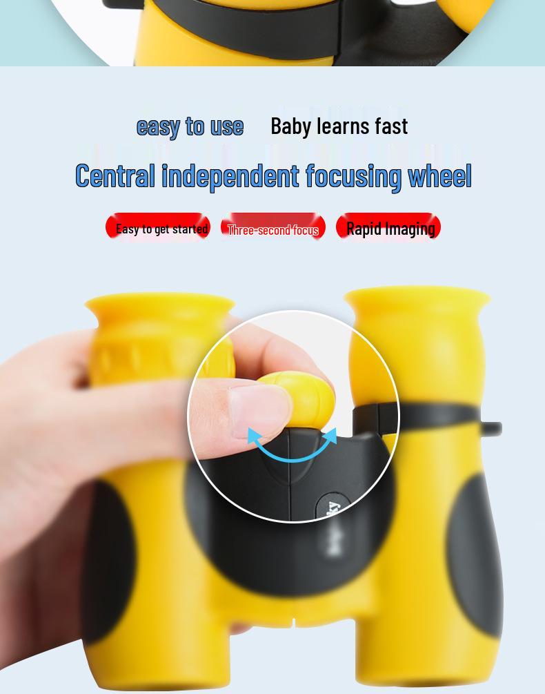 Children's 8×21 HD Binoculars: Full Optical, High Magnification, Ideal Gift for Students and Concerts