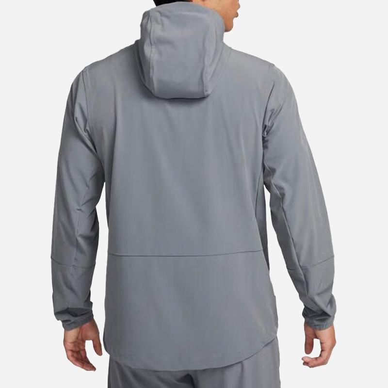 Nike Solid Color Logo Training Woven Hooded Jacket Men Outerwear Gray FB7552-084