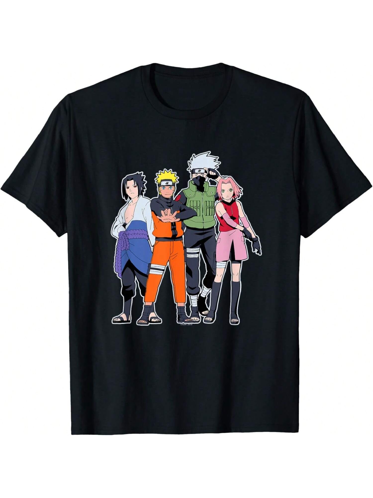 Narutos Shippuden Team 7 Group Anime T-Shirt S разноцветный