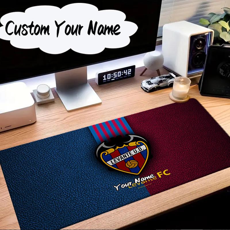 Custom Name Mouse pad Levante Fc Crest Design Mouse Pad Desk Mat, Non-Slip Rubber Backer Pad For Computer Notebook Gaming Mouse Pad Birthday Gift