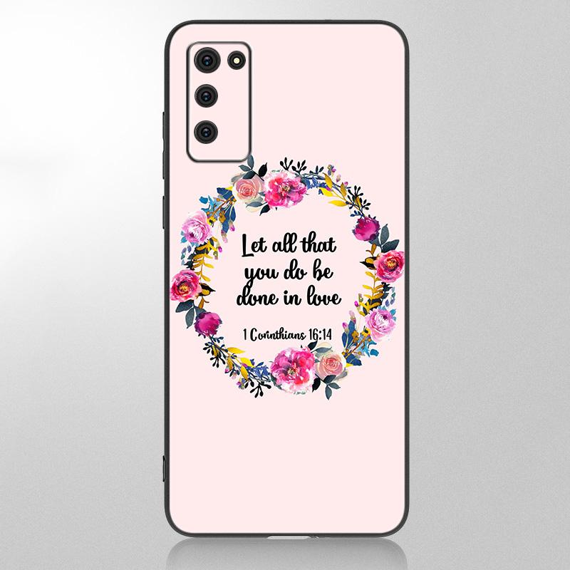 Bible Jesus Christ Christian Case For Samsung Galaxy A12 A02S A22 A32 A52 A72 A71 A51 A41 A31 A21 A11 A50 A70 A10S A20S  Cover