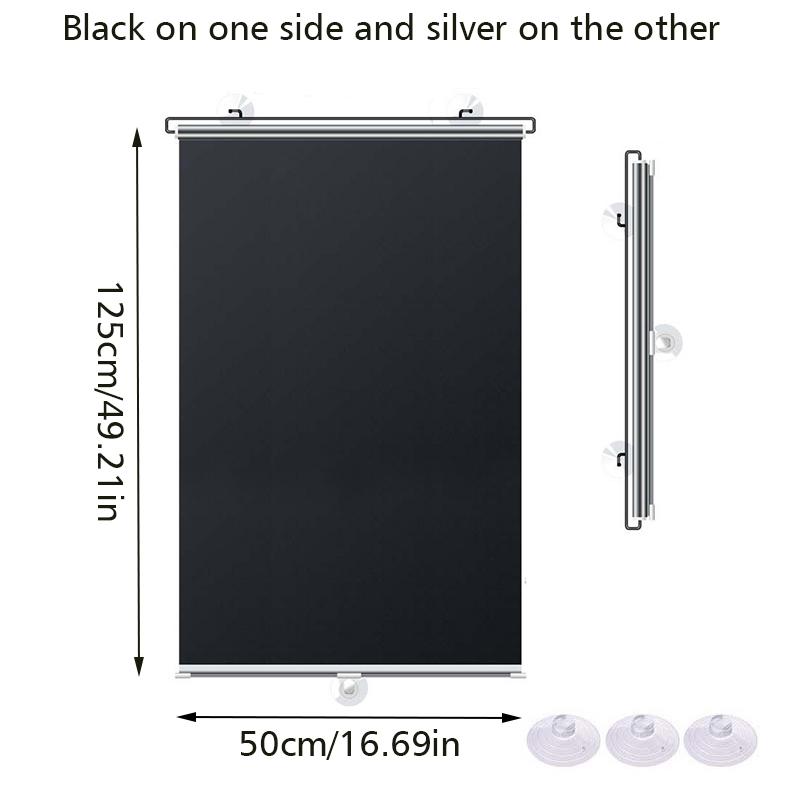 1PC Sunscreen Home Shading Roller Blinds Shade Sunshade Car Shading Curtains Easy To Install Multiple sizes