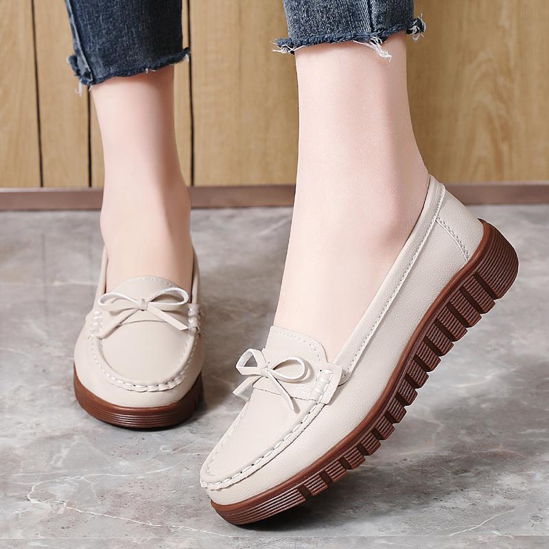Cow tendon sole soft sole medium breathable single shoes spring and autumn lightweight shoes 35