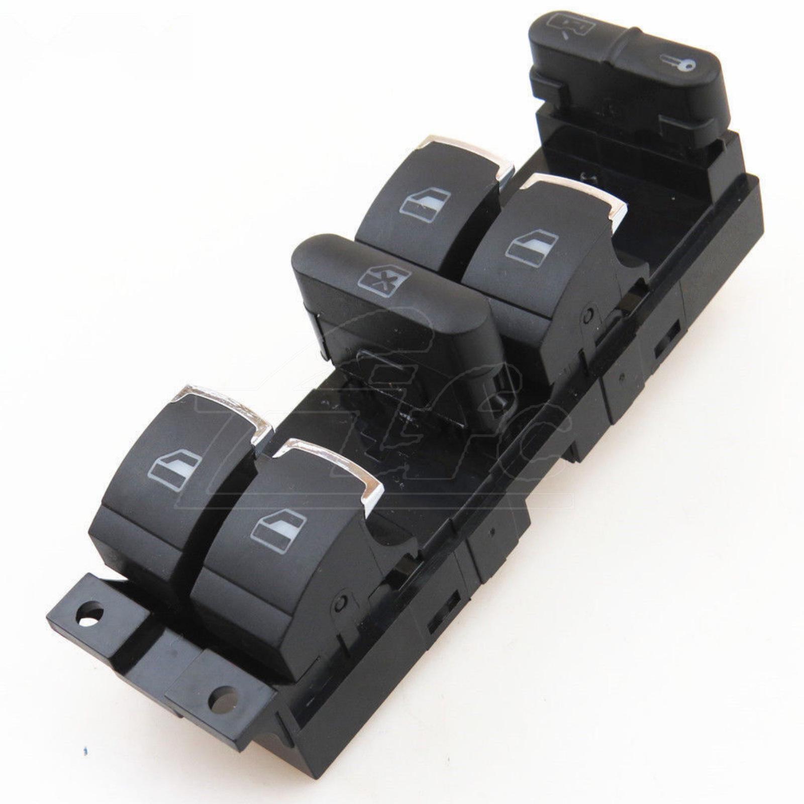 

Car Window Switch Button with Gold Trim for Passat B5, Golf, Jetta чёрный
