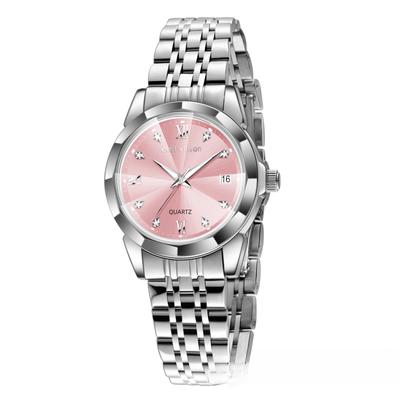 Women'S Sleek Simple Style Present Present Watch Calendar Waterproof Quartz Diamond Set Women'S WatchSimple Jewelry