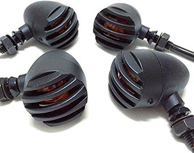 Szmsmy Fiets Richtingaanwijzer Vogelmeter, Zwart, Set van 4, Billet Bullet Bullet Bullet Universeel